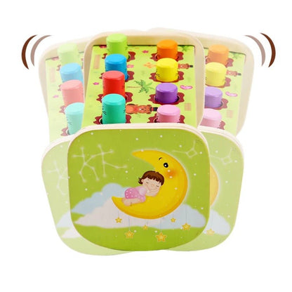 Wooden Hammer Beats Game | 8 Peg Swinging Hamster