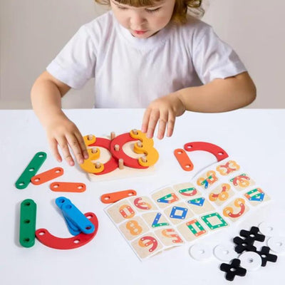 Wooden Hundred Change Collage Educational Board Game for Kids