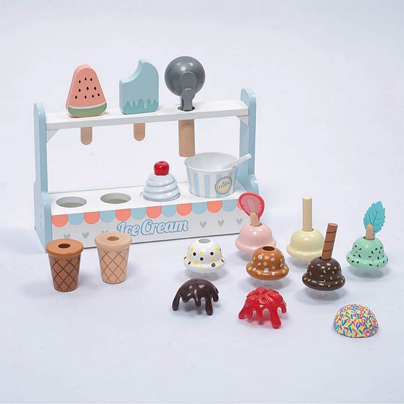Wooden Ice cream counter | Wooden Ice Cream Shop for Kids