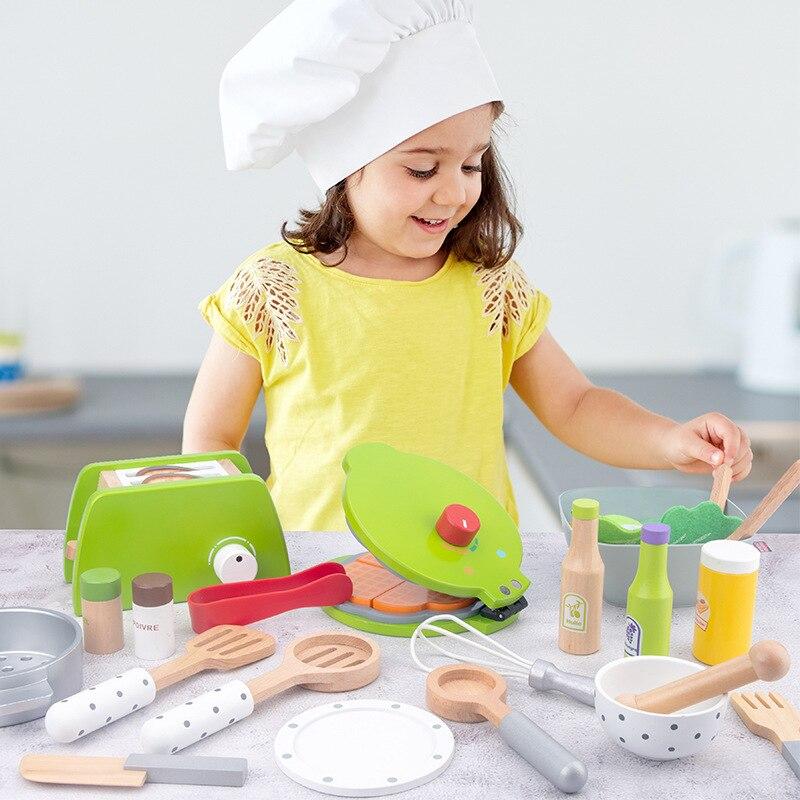 Wooden Kitchen Pretend Play Set