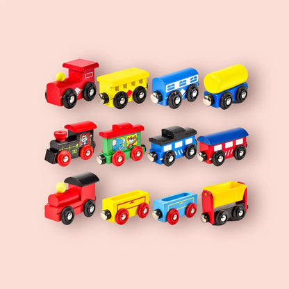 Wooden Magnet Train Set - Magnetic Train Toy