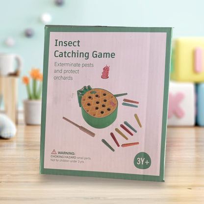 Wooden Magnetic Toy |  Bug Catching Game Toy | Kids Montessori Toy