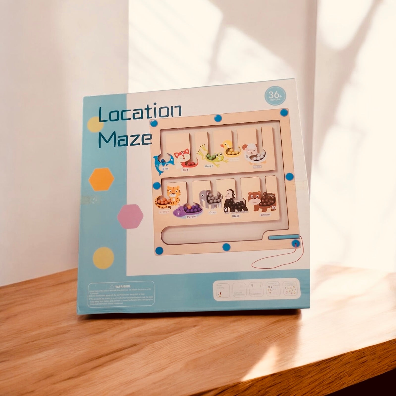 Wooden Maze Board Magnetic Location Maze