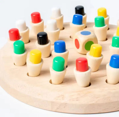 Wooden Memory Match Stick Chess Board Game - Logic Braintease Toys for Boys And Girls special