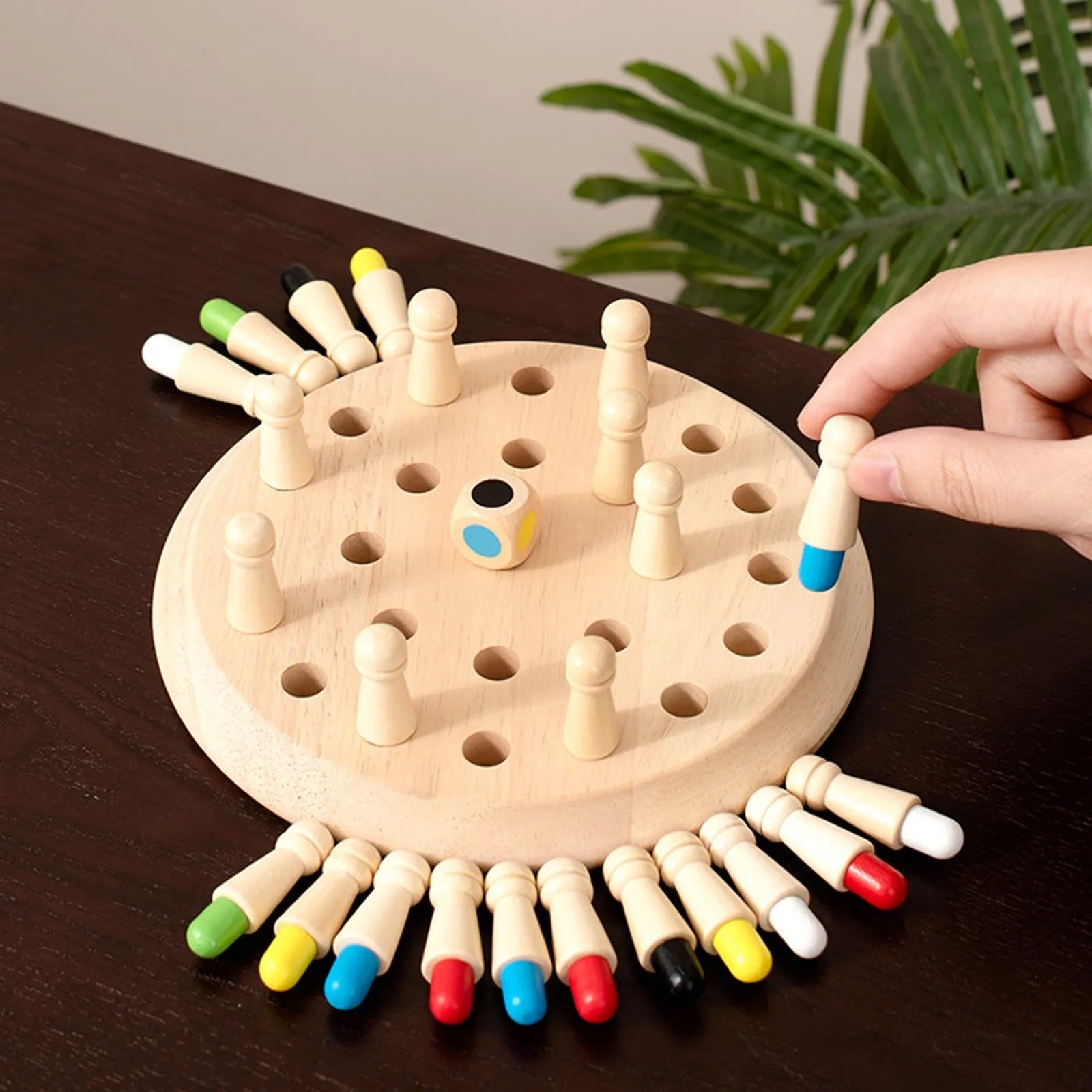 Wooden Memory Match Stick Chess Board Game - Logic Braintease Toys for Boys And Girls special