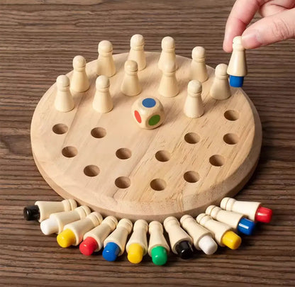 Wooden Memory Match Stick Chess Board Game - Logic Braintease Toys for Boys And Girls special