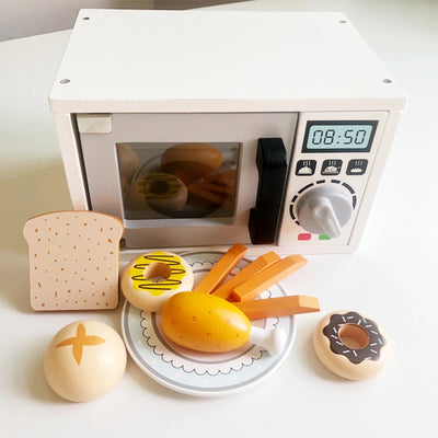 Wooden Microwave Oven kitchen Baking Parent-child Interactive