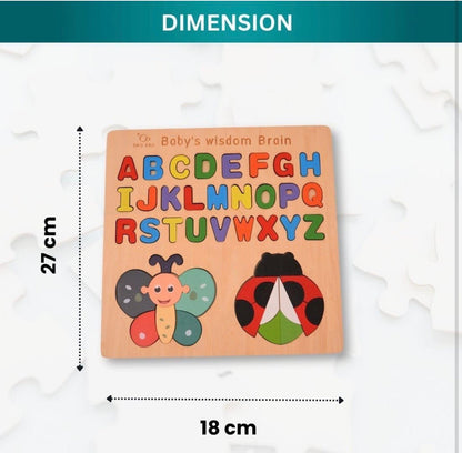 Wooden Montessori abcd board