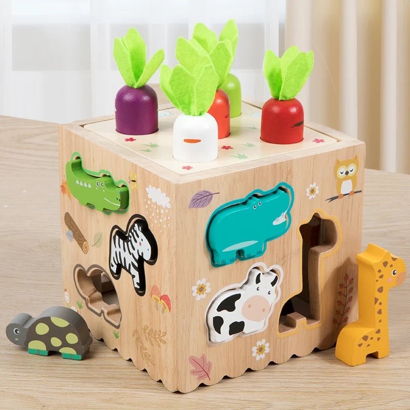 Wooden Montessori 8-in-1 Learning & Activity Toy for Kids