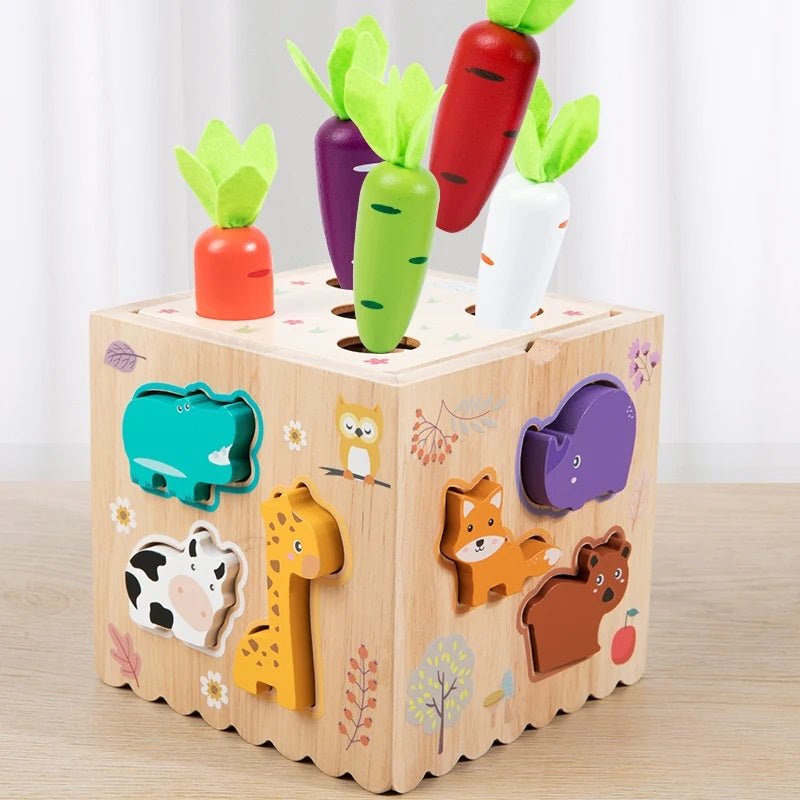 Wooden Montessori 8-in-1 Learning & Activity Toy for Kids