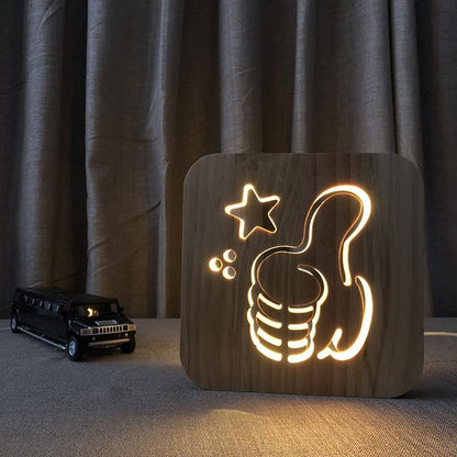 Wooden Night Light USB Power