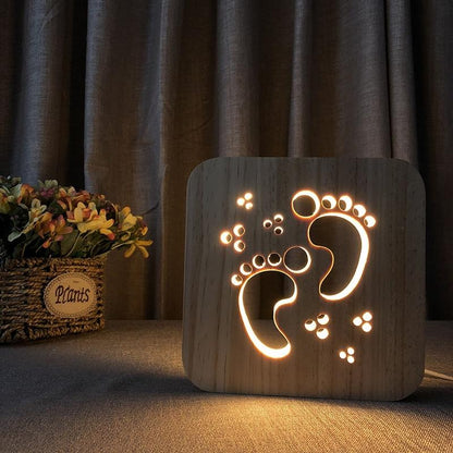 Wooden Night Light USB Power