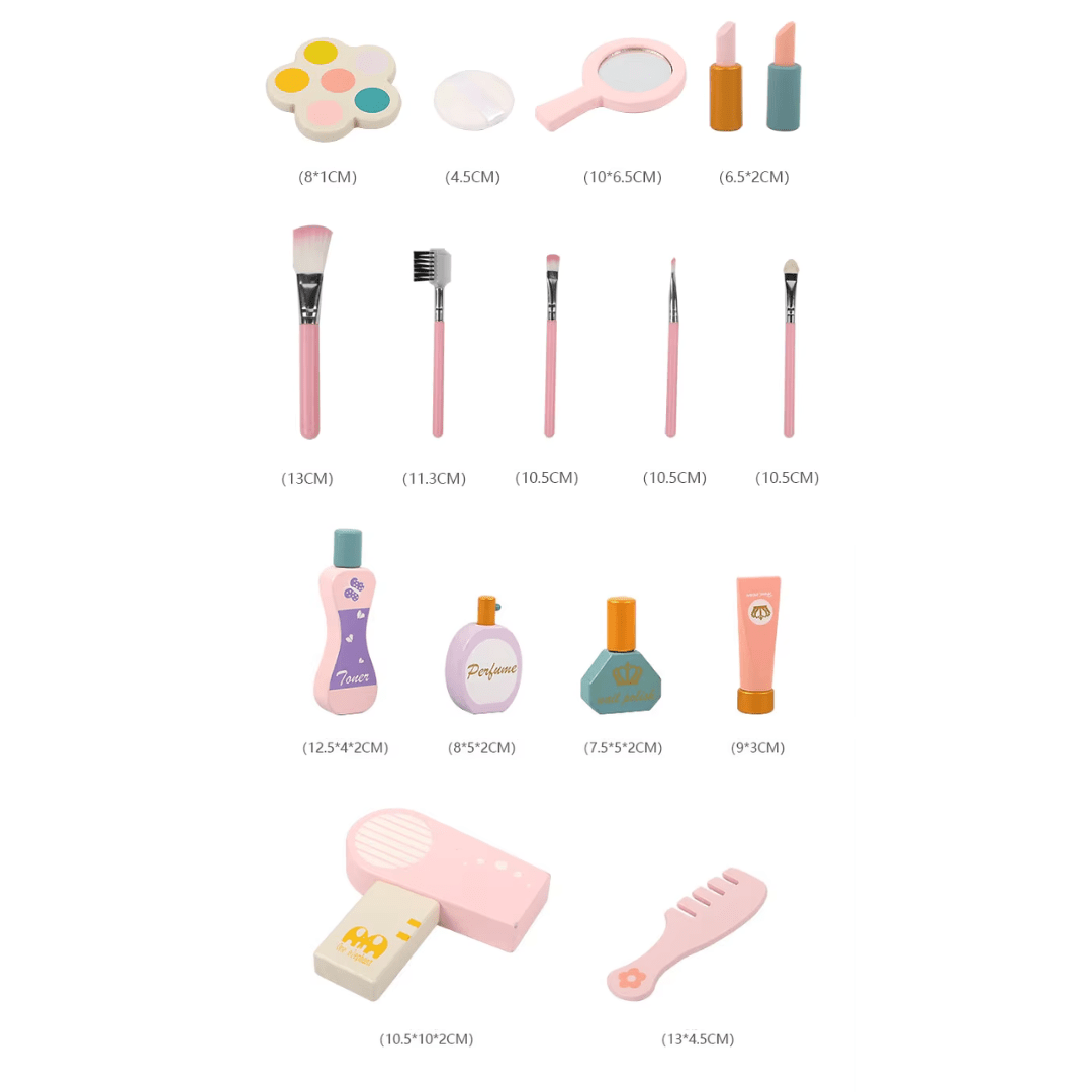 Wooden Pink Dresser, Simulation dresser mirror girl birthday gift