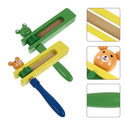 Hochet musical en bois pour bébé