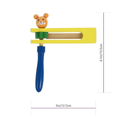 Hochet musical en bois pour bébé