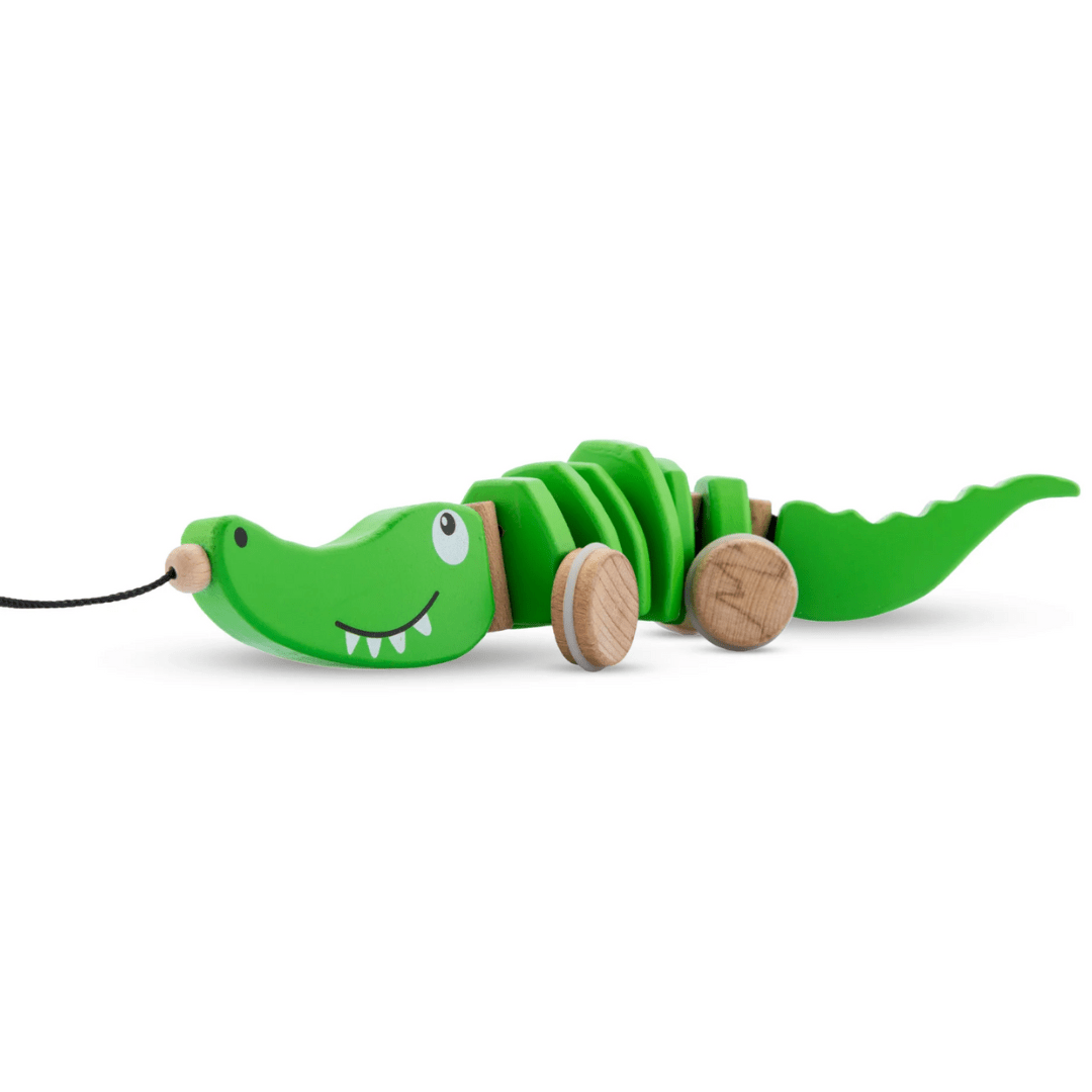 Wooden Pull Crocodile