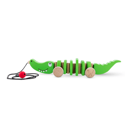 Wooden Pull Crocodile