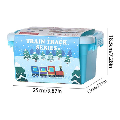 Wooden Railway Train Set, Wooden Railway Track with Train