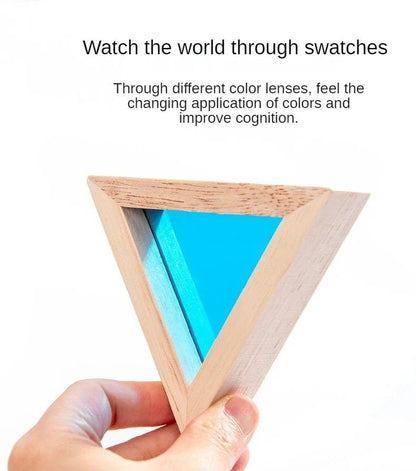 Wooden Rainbow Acrylic Blocks – Montessori Educational Toys