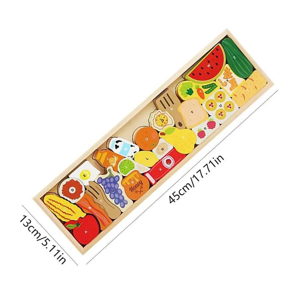 Wooden Stacking Toys Animals Blocks and Puzzles Toddlers Montessori Educational