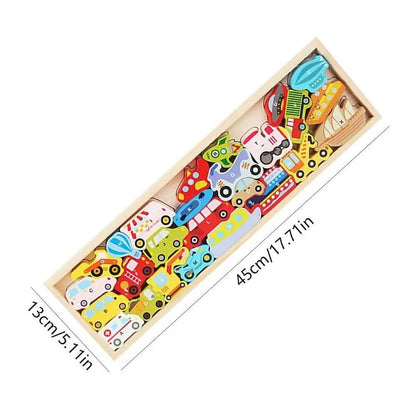 Wooden Stacking Toys Animals Blocks and Puzzles Toddlers Montessori Educational