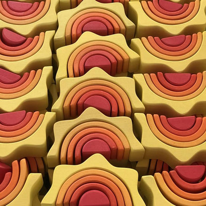Wooden Sun Stacking Toy