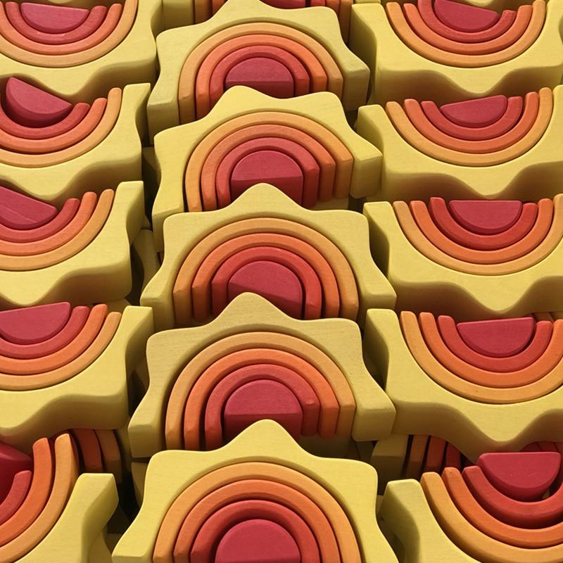 Wooden Sun Stacking Toy