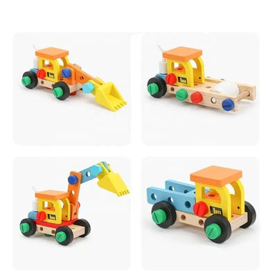 Wooden Tool Box, Montessori Educational STEM Toys, Construction Learning Toys for 3+ Years Kids, Set of 53 pcs, Child Safe Certified, Multi color