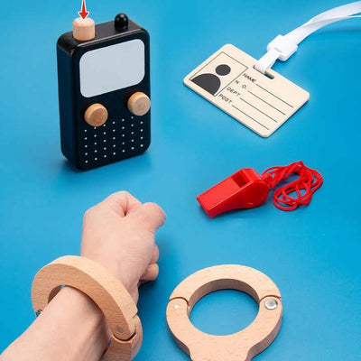 Set de police de la circulation en bois - MyLittleTales