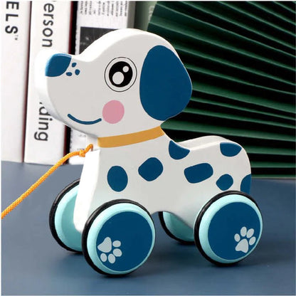 Wooden Pull-Along  Dog | Engaging Toy for Imaginative Play