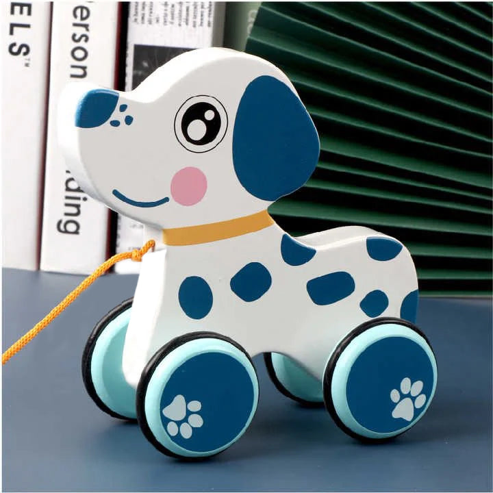 Wooden Pull-Along  Dog | Engaging Toy for Imaginative Play