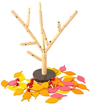 Montessori Inserting Leaves 3D Tree Blocks - Montessori Educational Toys