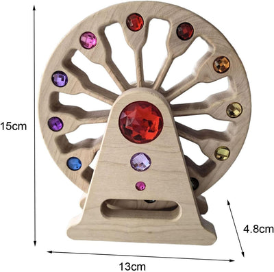 Grande Roue en Pierres Précieuses de Hêtre