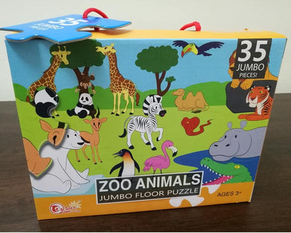 Zoo Animals Jumbo Floor Puzzle - 35 pieces